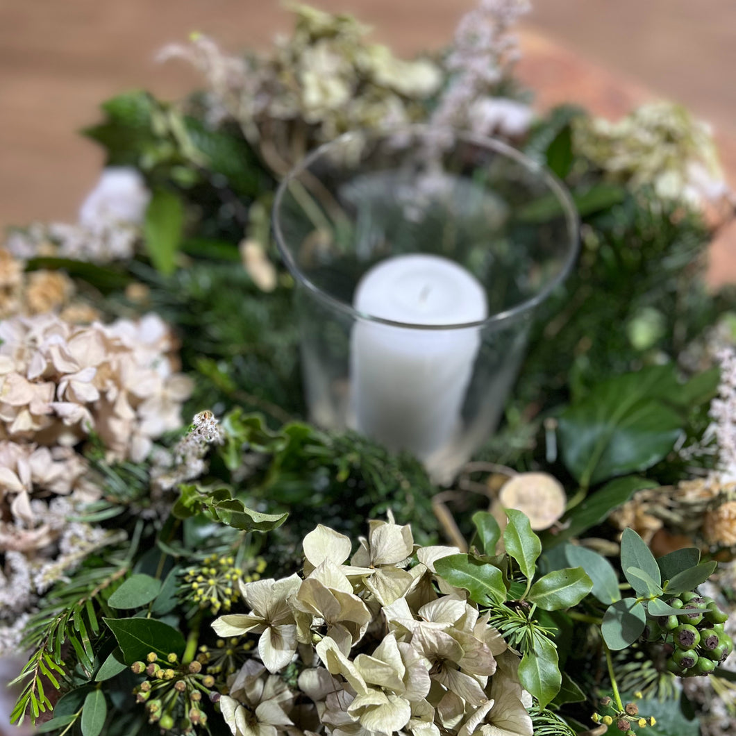 Winter solstice table centrepiece workshop 2025